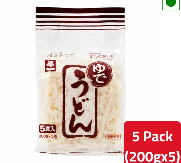 ◆udon.◆ Udon (Thick) Noodles 5-Pack (200gx5) - MAINDISH.in