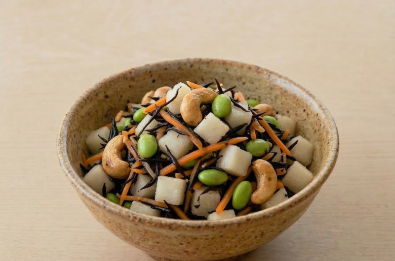 Hijiki and Water chest nuts Salad