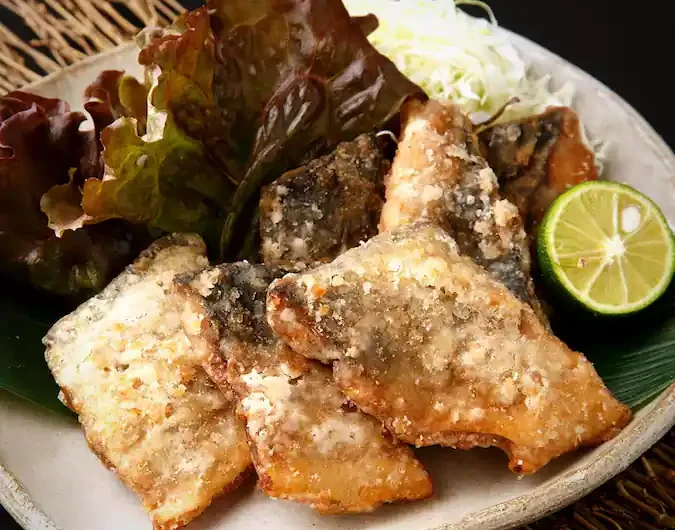Deep-fried mackerel Tatsuta