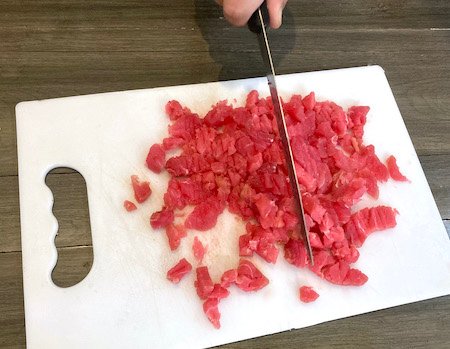 Raw Tuna with Spring Onion Rice Bowl