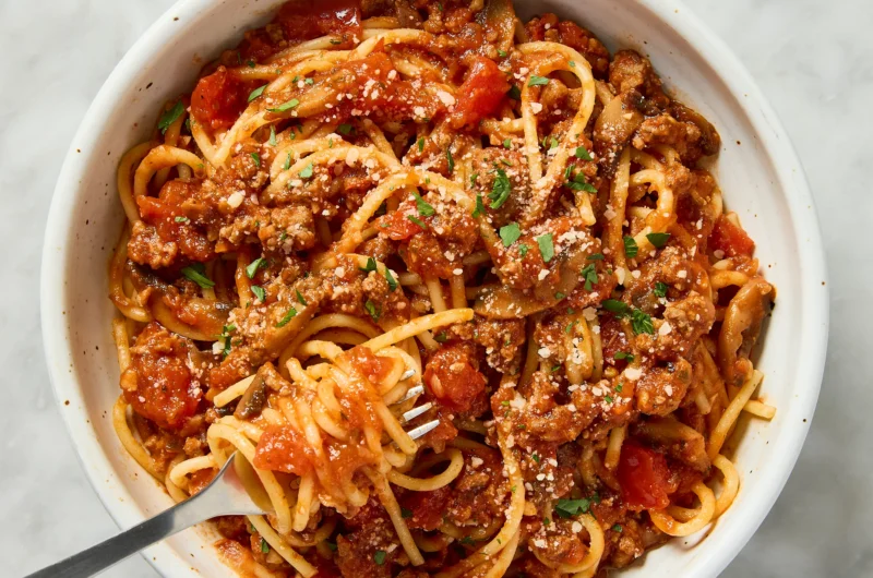 Spaghetti Meat Sauce - Japanese Style