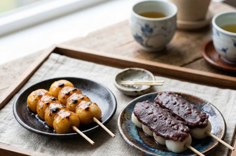Mitarashi Dango - Japanese sweets