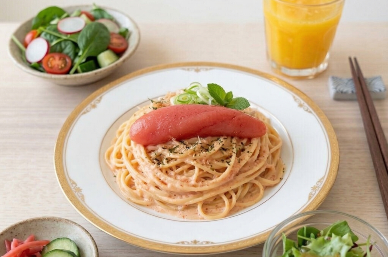 Mentaiko Cream Spaghetti