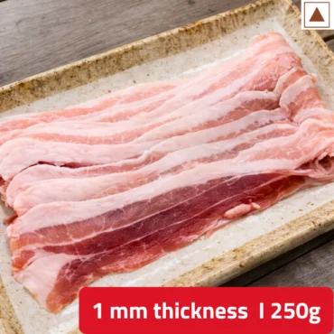Pork belly slices 1mm