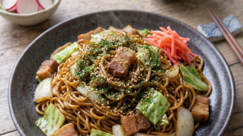 Yakisoba (stir-fried noodles) - MAINDISH.in