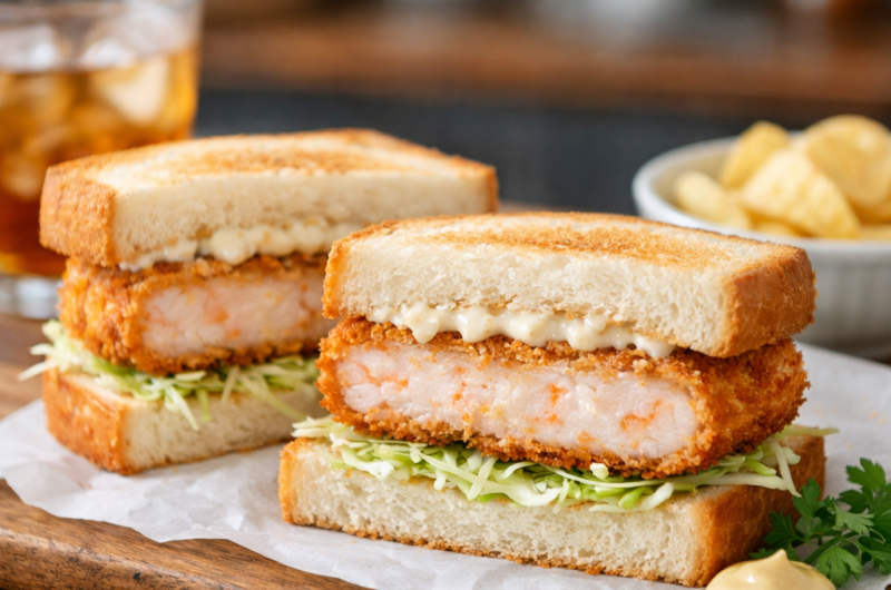 Prawn Cutlets Sandwich