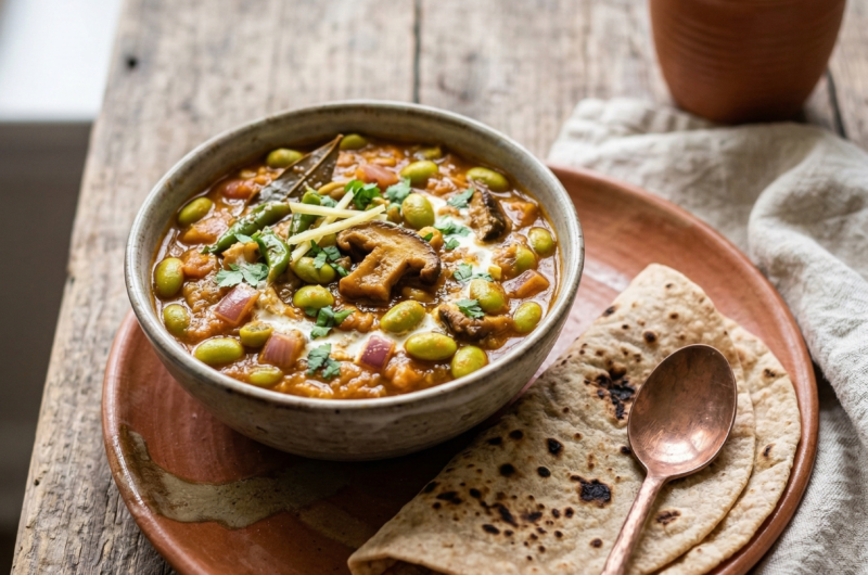 Shiitake  Edamame Matal （Inspired from Mushroom Matal） 