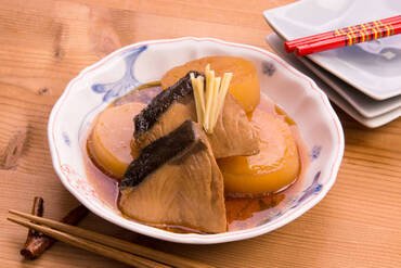 Yellowtail Japanese radish