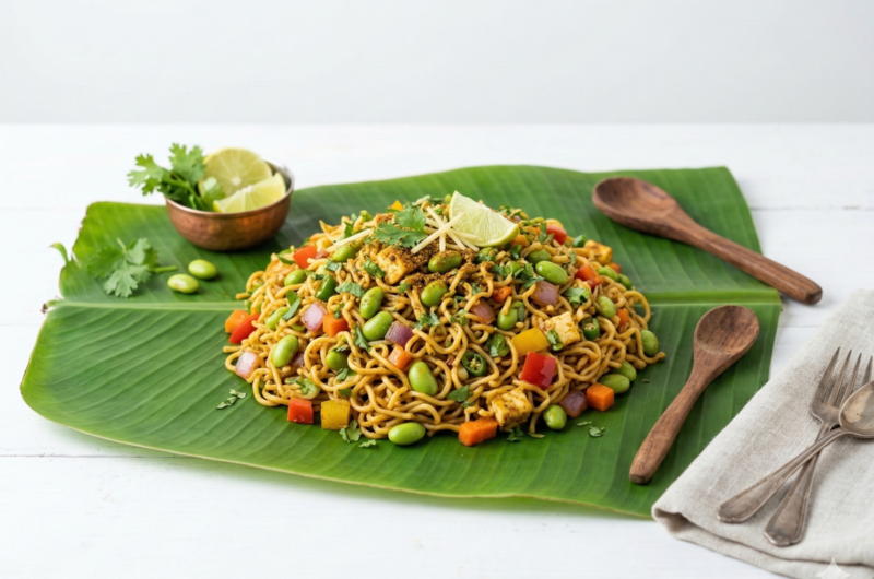 Edamame Masala Maggi