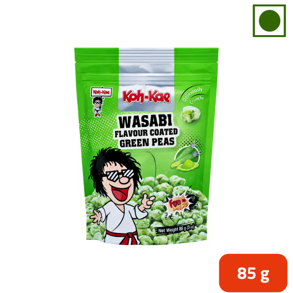 Wasabi Flavour Coated Green Peas – 85g